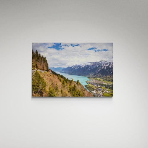 لوحة فنية منظر بحيرة - صورة (182)