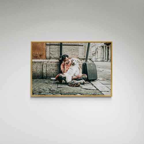 لوحة فنية رجل على الطريق - صورة (152)