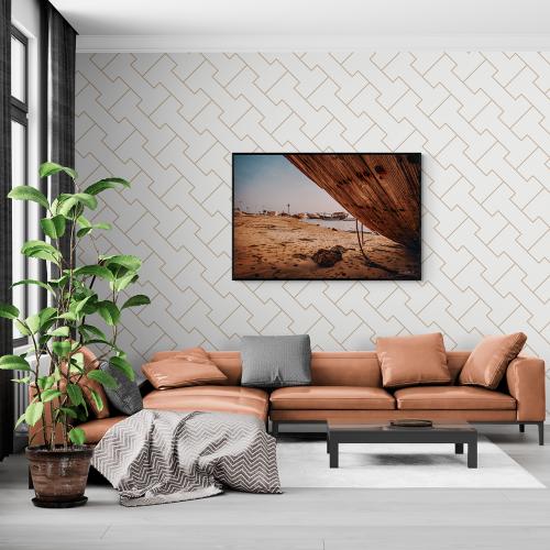 لوحة فنية قارب على الشاطئ - صورة (16)