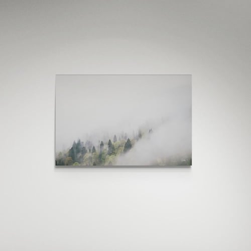 لوحة فنية ضباب وأشجار - صورة (2)