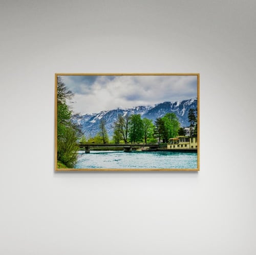 لوحة فنية منظر بحيرة - صورة (169)