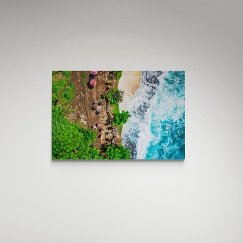 لوحة فنية شاطئ وجبل- صورة (138)