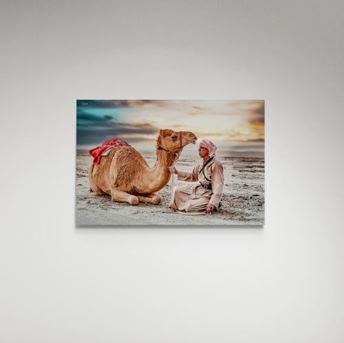 لوحة فنية إبل وراعي - صورة (46)