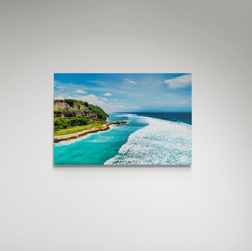 لوحة فنية شاطئ وجبل- صورة (147)