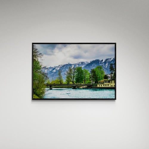 لوحة فنية منظر بحيرة - صورة (169)