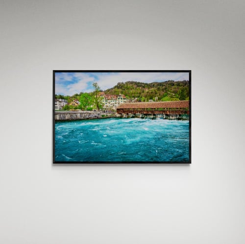 لوحة فنية منظر بحيرة - صورة (173)