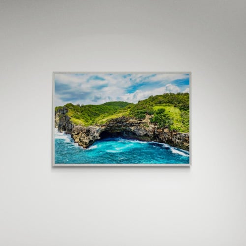 لوحة فنية شاطئ وجبل- صورة (141)