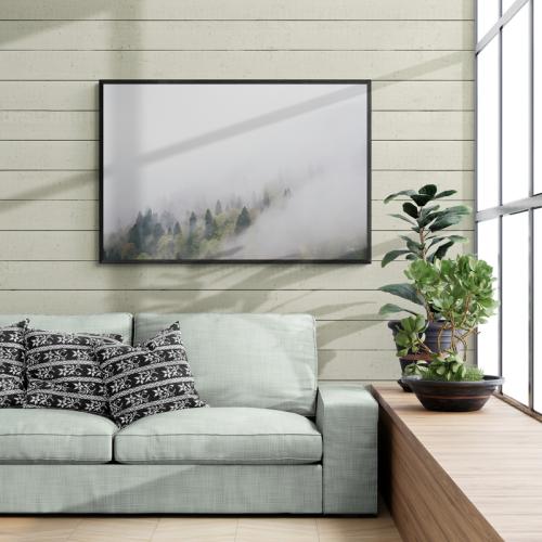 لوحة فنية ضباب وأشجار - صورة (2)