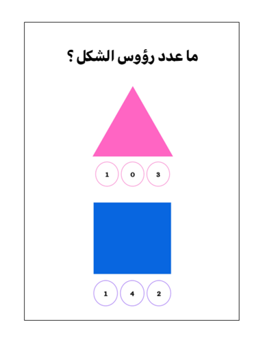 تعلم الأشكال