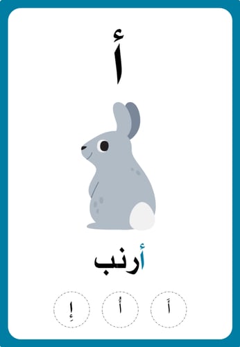 تعلم الحروف العربية (الجزء الأول)