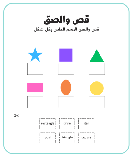 الأشكال بالإنجليزية