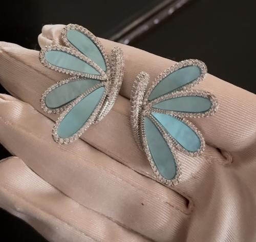 Baby Blue Butterfly Earrings