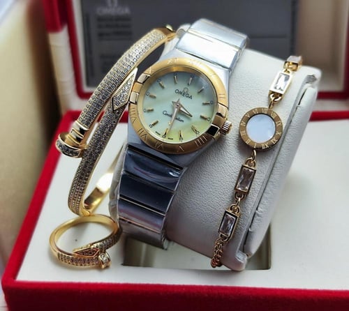 ساعه اوميقا نسائي مع الأساور