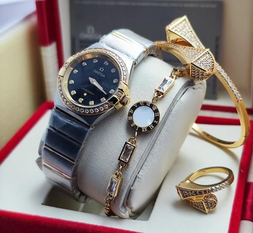 ساعه اوميقا نسائي مع الأساور