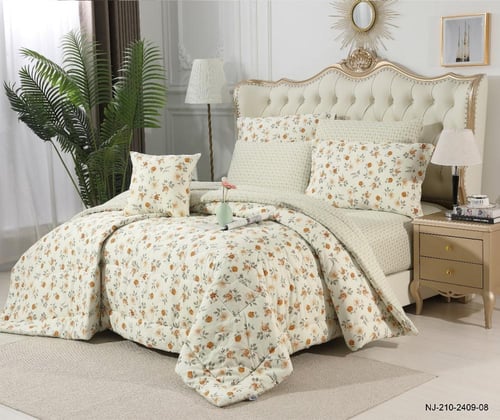 مفارش فندقي 7 قطع نفرين قطن