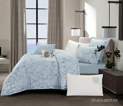 مفارش فندقي نفرين 7 قطع جاكار