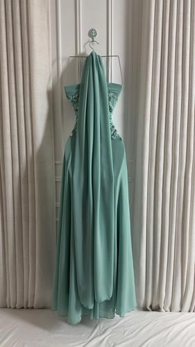 فستان سهرة تيفاني سترابلس جورجيت مطرّز