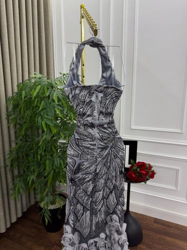 فستان سهرة ملكي أنيق قطعتين