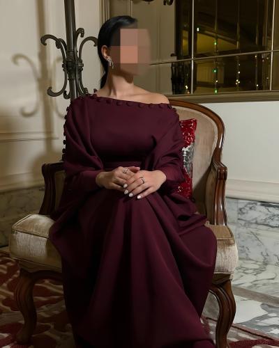 فستان ناعم فري سايز بقصه واسعه