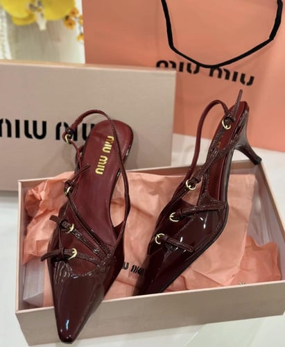 Miu Miu heel( Maroon)