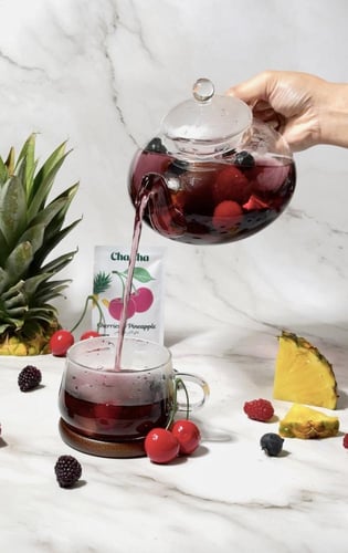 شاي الكرز والأناناس