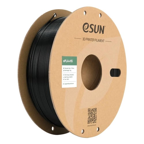 eSun ePLA+HS (Black) 1.75mm 3D Filament 1KG