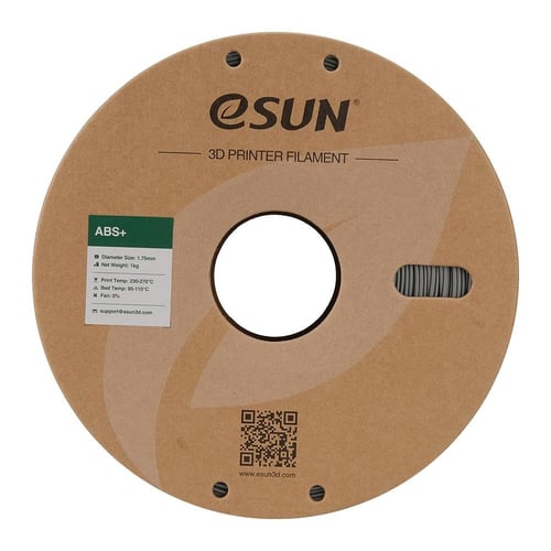 eSun ABS+ (Silver) 1.75mm 3D Filament 1KG