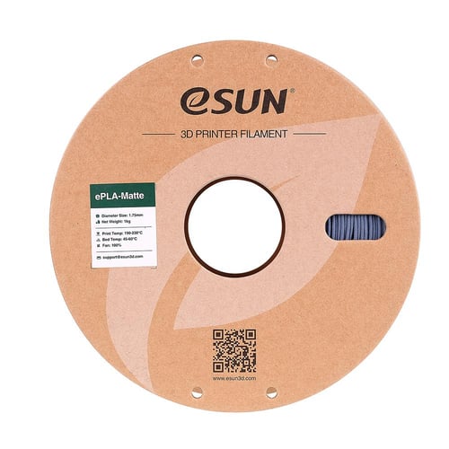 eSun ePLA-Matte (Dark Grey) 1.75mm 3D Filament 1KG