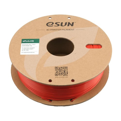 eSun ePLA+HS (Red) 1.75mm 3D Filament 1KG