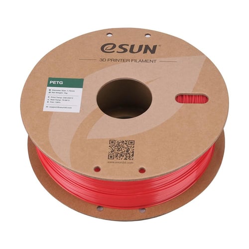 eSun PETG (Solid Red) 1.75mm 3D Filament 1KG