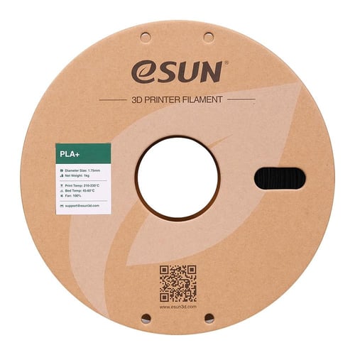 eSUN PLA+ (BLACK) 1.75mm 3D Filament 1KG