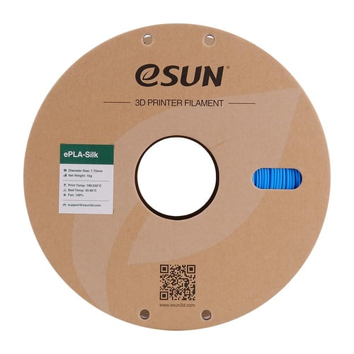 eSun ePLA-Silk (Cyan) 1.75mm 3D Filament 1KG