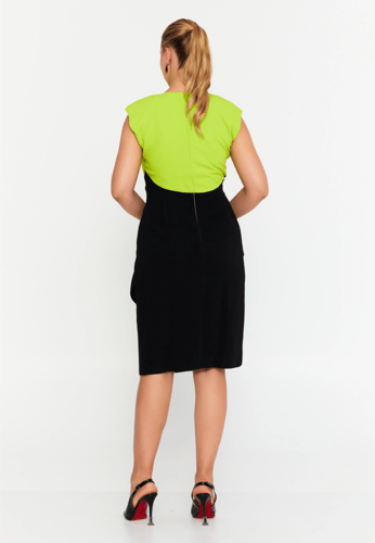 Sleeveless Midi Viscose Column Plus Size Casual Dr...
