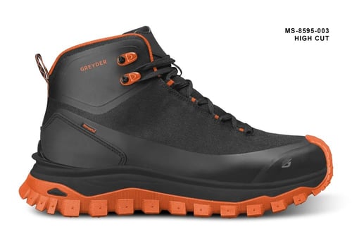 LEATHER MEN BOOTS-SIYAH TURUNCU