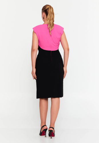 Sleeveless Midi Viscose Column Plus Size Casual Dr...