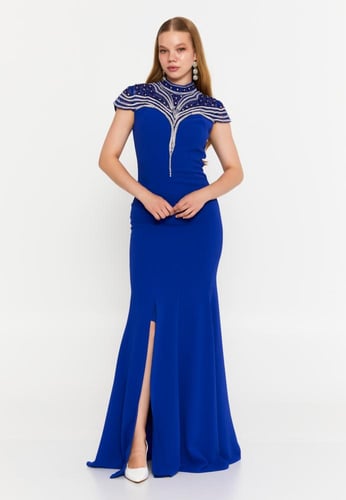 Short Sleeve Maxi Viscose Mermaid Regular Wedding...