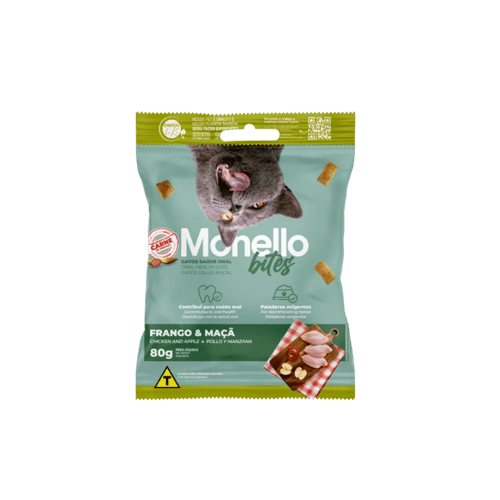 Monello - Bites Oral Care Cat Treats with Chicken...