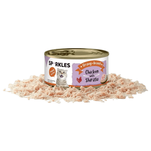 Sparkles - Cat Wet Food with Chicken, Shirasu & Gr...