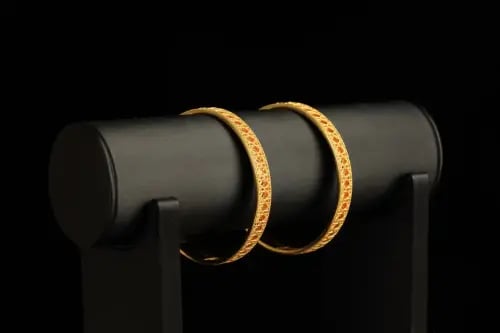 Wide earrings 13 grams
