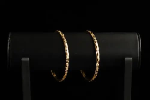 Wide earrings 7.6 grams