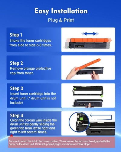 طقم حبر طابعة ملون برذر BROTHER TN279 متوافقة مع ط...