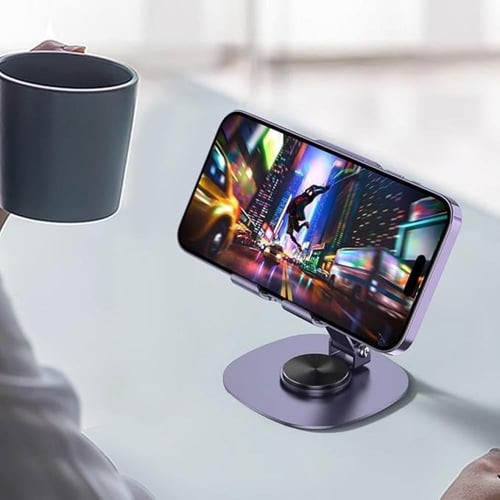 حامل جوال مكتبي متحرك 360 درجة