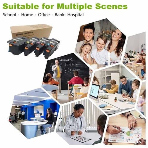 طقم حبر ليزر زيروكس 6015 WorkCentre ملون