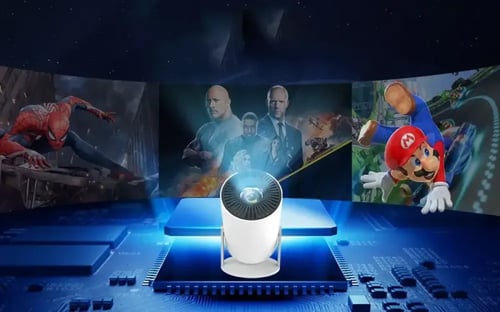 ميني بروجكتر ذكي 4K ضمان سنتين