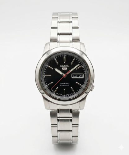 Men's automatic watch — two-tone black dial with L...