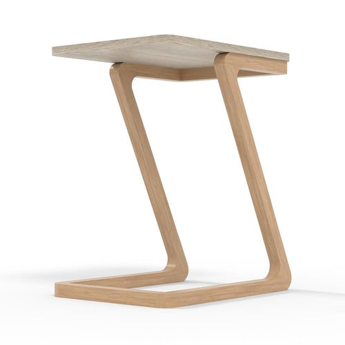 طاولة قهوه حانبيه خشب طبيعي بالكامل تصميم (خاص)