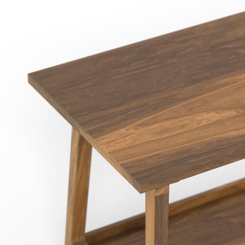 طاوله كنب جانبيه مع رف اسفل خشب بالكامل تصميم خاص