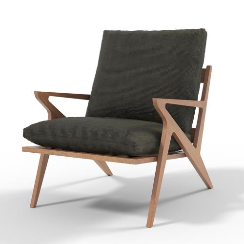 كرسي خشبي بالكامل