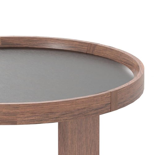 طاولة خدمة خشب دائرية