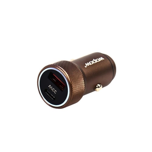 شاحن سيارة سريع 33 واط بمنفذي USB-C و USB-A – WOPO...